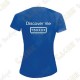 Camiseta técnica trackable "Discover me" Mujer - Negra