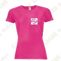 T-shirt técnica trackable "Discover me" Mulher - Preto