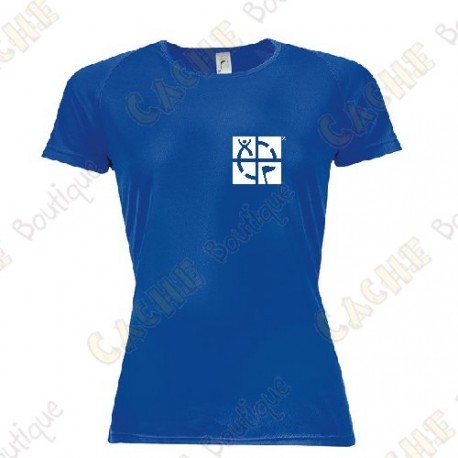 Trackable "Discover me" technical T-shirt for Women - Black