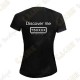 T-shirt técnica trackable "Discover me" Mulher - Preto