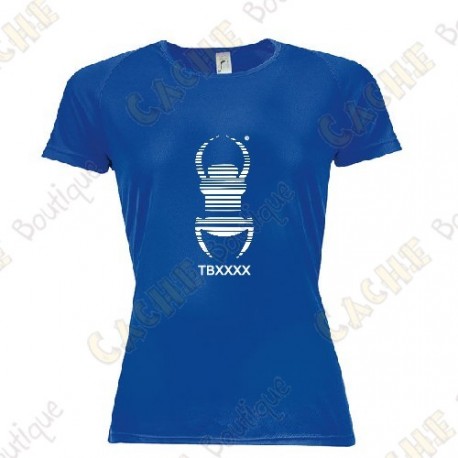 T-shirt técnica trackable "Travel Bug" Mulher - Preto