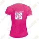 Camiseta técnica trackable con Teamname, Mujer - Negra