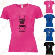 Camiseta técnica trackable "Travel Bug" Mujer - Negra