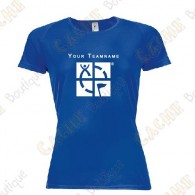 Technical T-shirt with your Teamname, for Women - Black