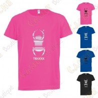 T-shirt técnica trackable "Travel Bug" Criança - Preto