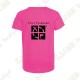 Trackable technical T-shirt with your Teamname, for Kids - Black