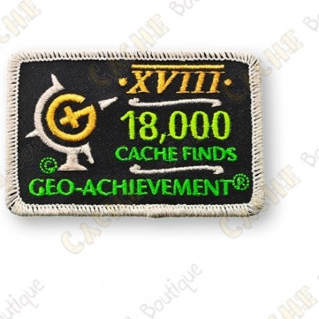 Geo Achievement® 18 000 Finds - Patch