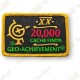 Geo Achievement® 20 000 Finds - Patch