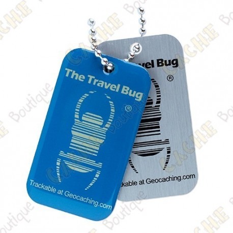 Travel bug QR - Bleu Phosphorescent