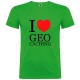 Camiseta "I love Geocaching" Niño