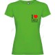 Camiseta "I love Geocaching" breast Mujer