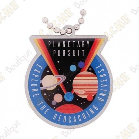 "Planetary Pursuit" Travel tag