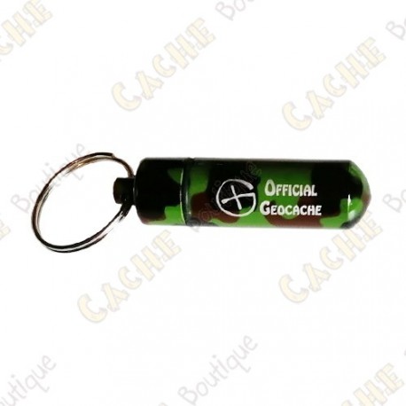 Micro capsule "Official Geocache" 5 cm - Camo