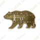 Geocoin "Bear" - Gold - Limited Edition