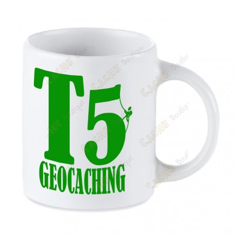 Caneca Geocaching branca - T5