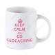 Caneca Geocaching branca - Keep Calm