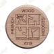 Wooden coin - I love Geocaching