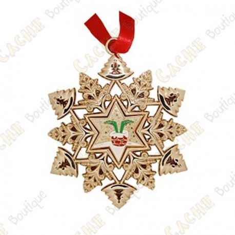 Geocoin "Signal ornament" Snowflake - Chimney