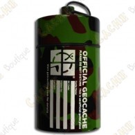 Huge micro cache "Official Geocache" 10 cm - Camo