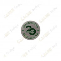 Micro Coin "20 Years of Geocaching"