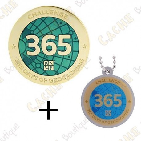 Geocoin + Travel Tag "Challenge" - 365 days