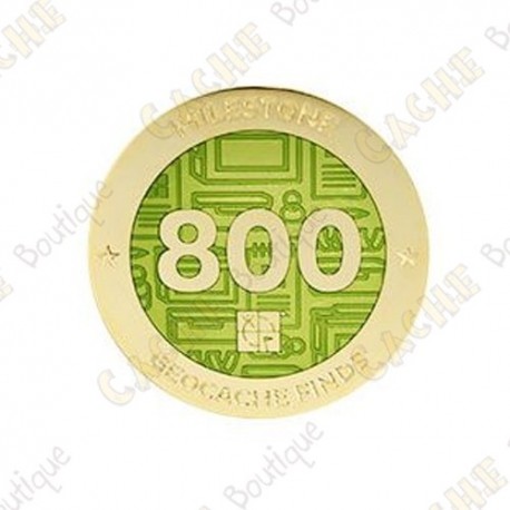 Geocoin "Milestone" - 800 Finds