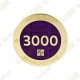 Geocoin + Travel Tag "Milestone" - 3000 Finds