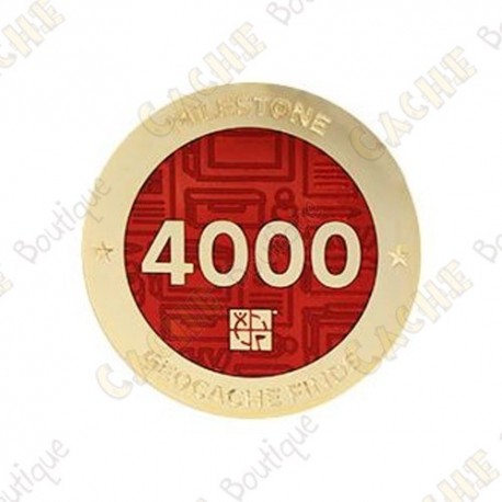 Geocoin "Milestone" - 4000 Finds