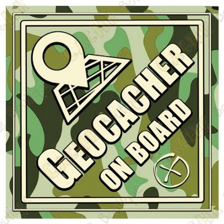 Sticker "Geocacher on board"