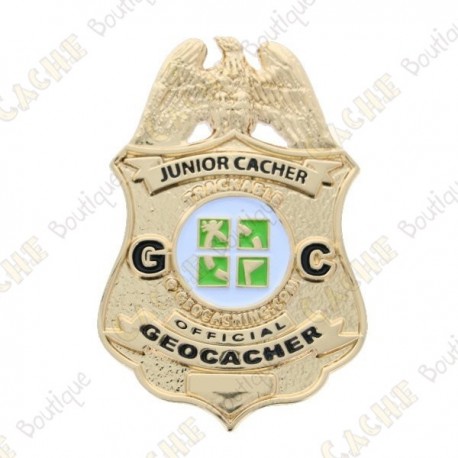 Geocoin "Official Junior Geocacher Badge"